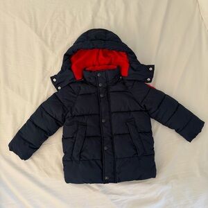 GAP Kids Navy & Red “Warmest” Winter Coat, XS